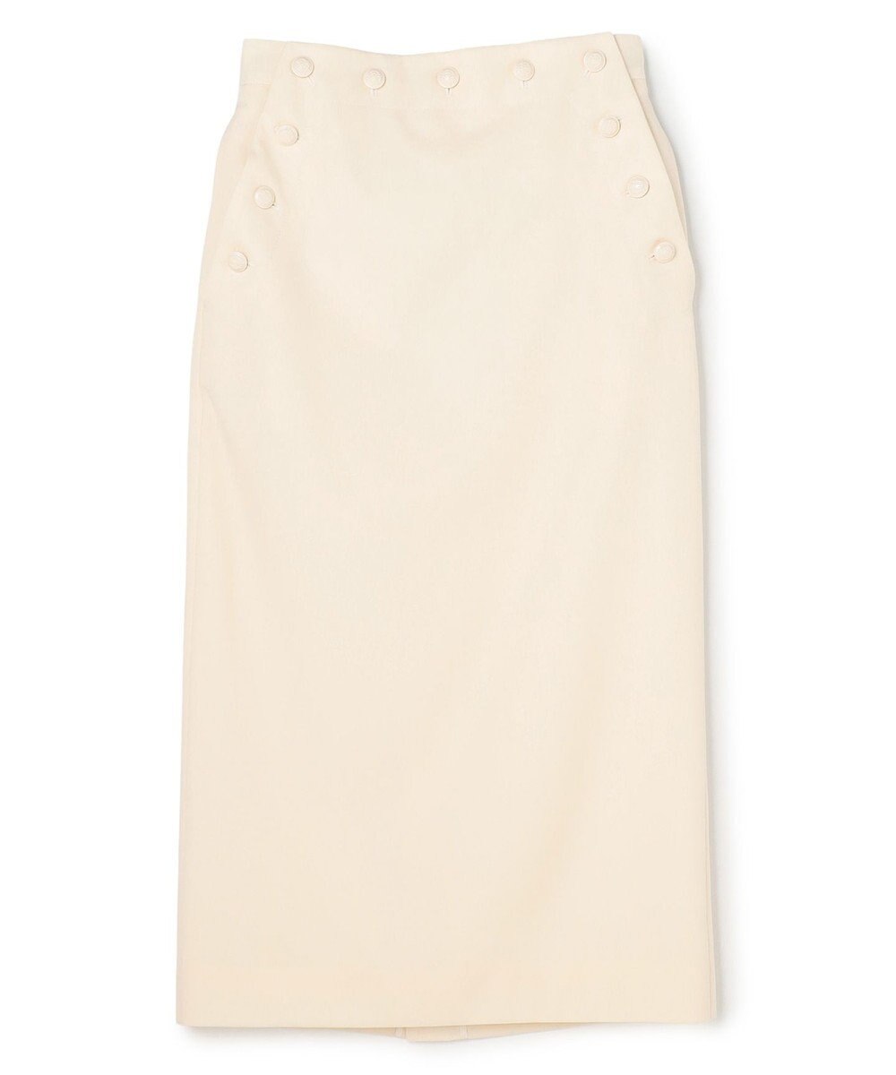 BEIGE， LAZUL / マリンボタンIラインスカート 
