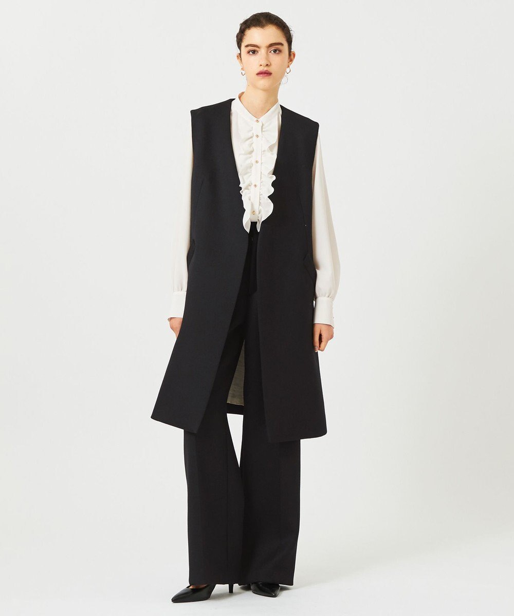 BEIGE， 【WEB限定・S-size】STOW / フリルブラウス 