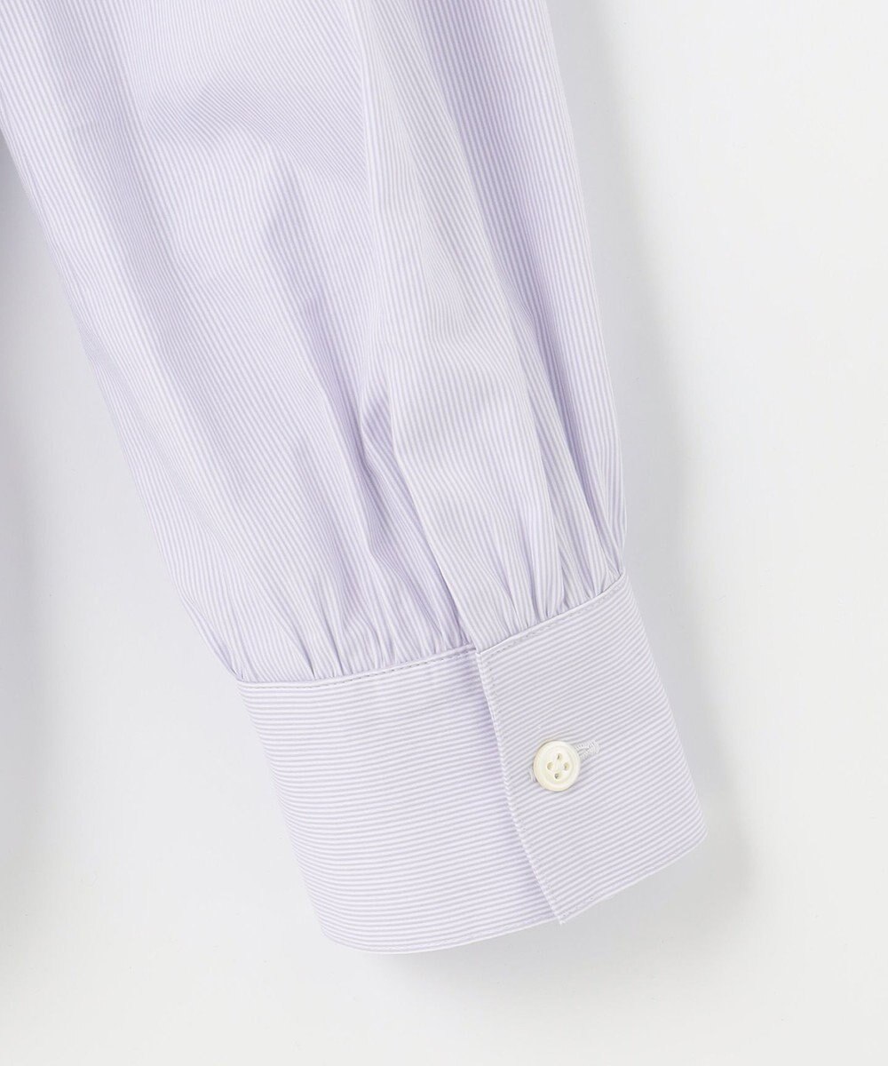 J.PRESS LADIES L 【洗える】 BEZ VEGA フリル ストライプ ブラウス 