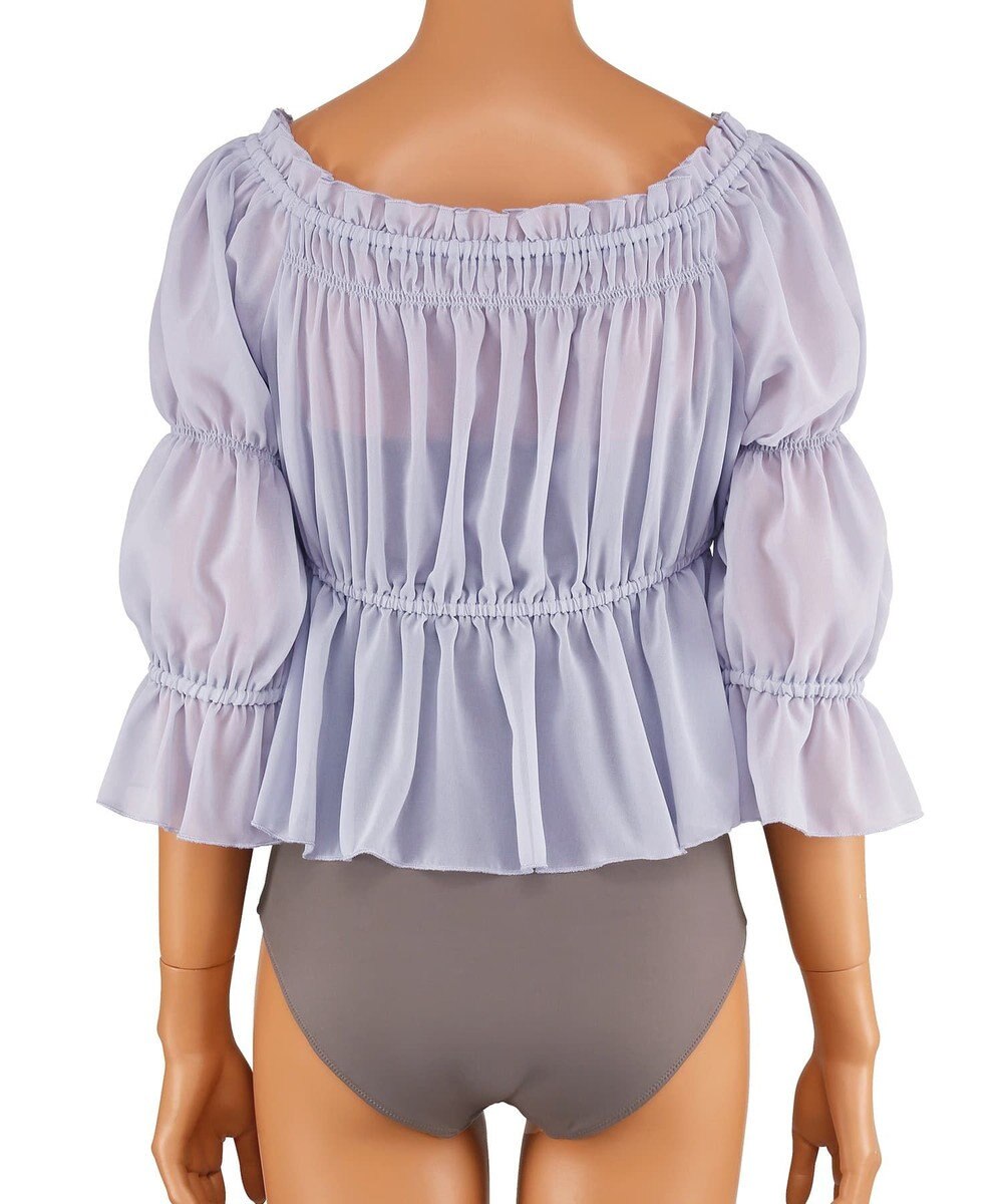 San-ai Resort（三愛水着楽園） パフスリーブトップス付き3点セット水着　9M　【San-ai Resort（サンアイリゾート）】 