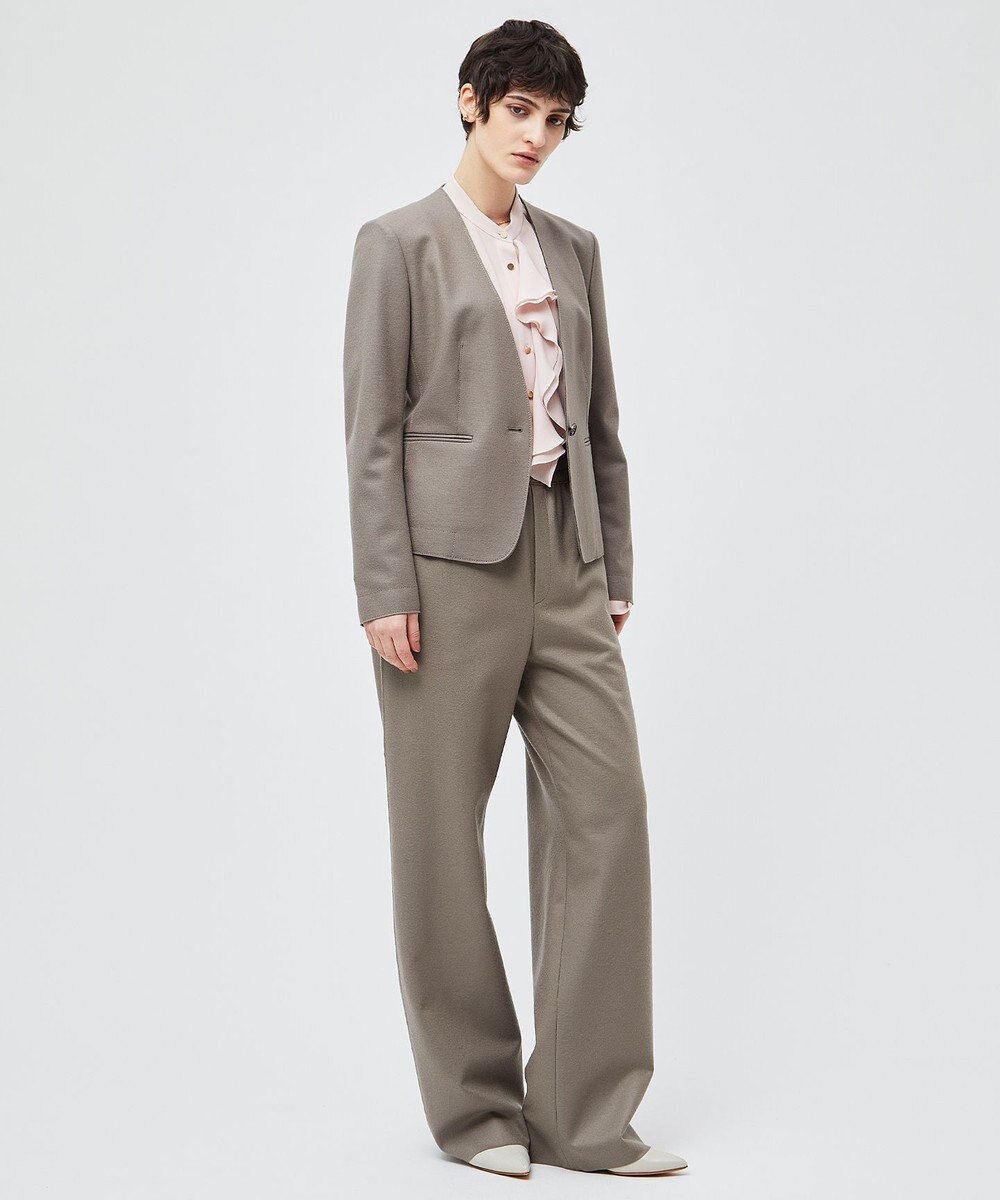 BEIGE， 【L-size】CORBY / ウエストゴムワイドパンツ 