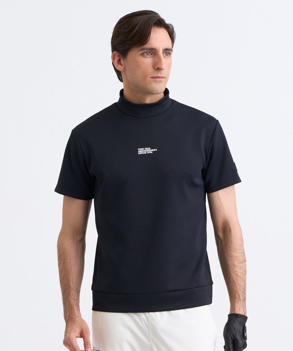 23区GOLF 【MEN】ライトダンボールストレッチモックネック 