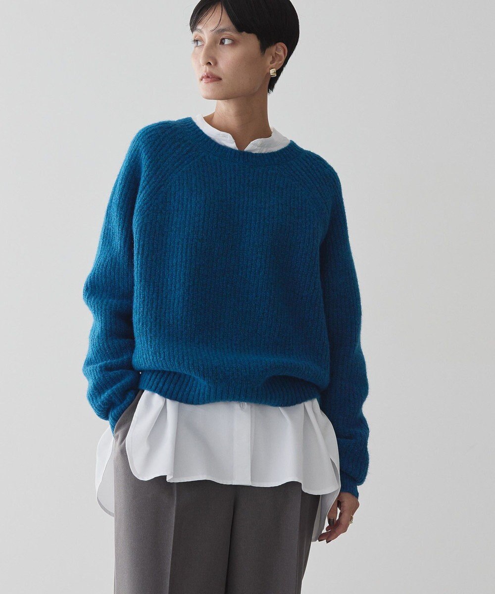 AMERICAN HOLIC Ｍｉｘヤーンラグランニットプルオーバー 