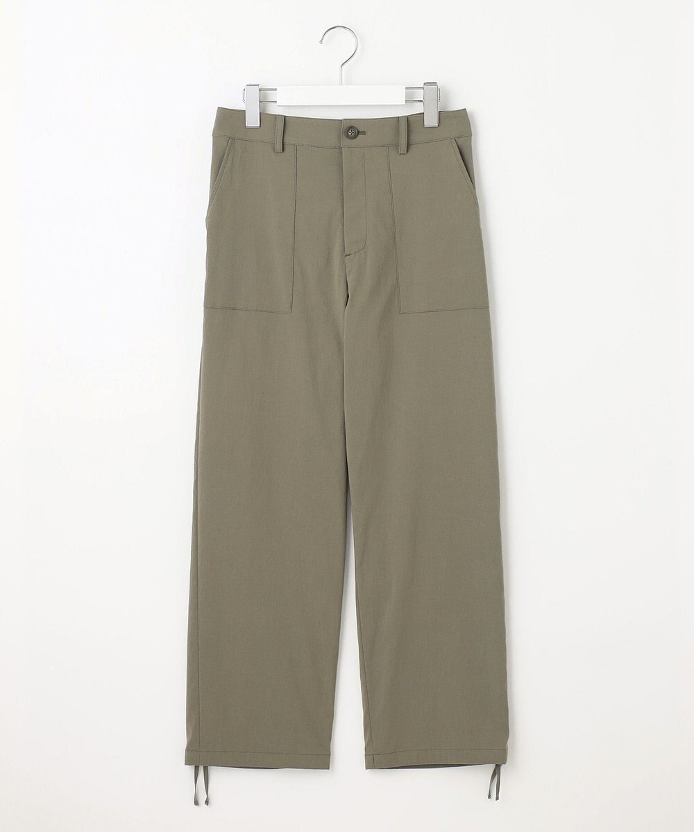 J.PRESS LADIES L 【洗える】セルロースリネンストレッチ ベイカー パンツ 