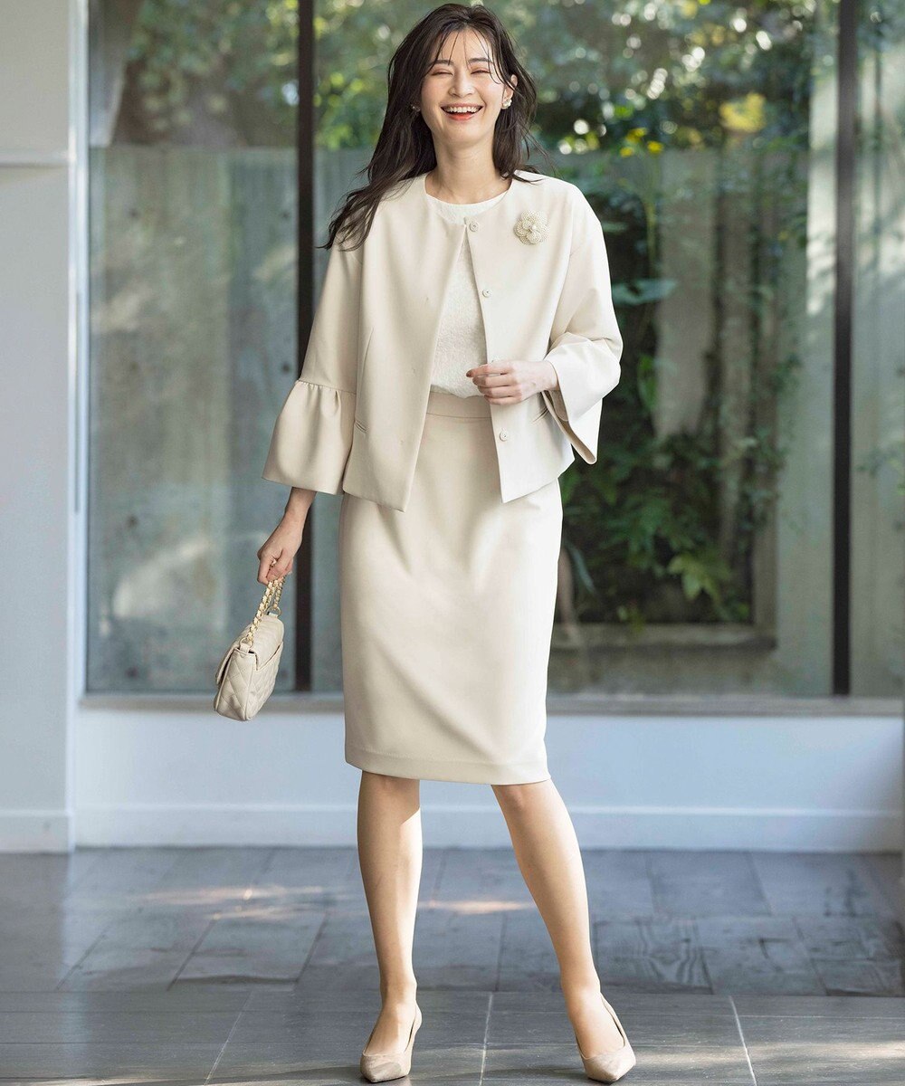 組曲 S 【KUMIKYOKU NAVY】コンフォータブルドレープ ジャケット 