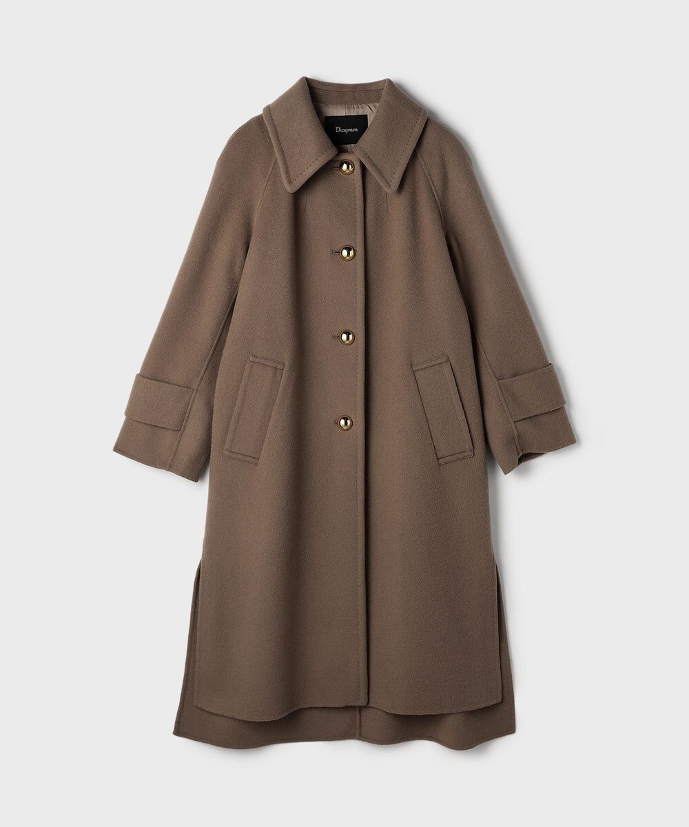 GRACE CONTINENTAL ウールカシミヤリバーコート 