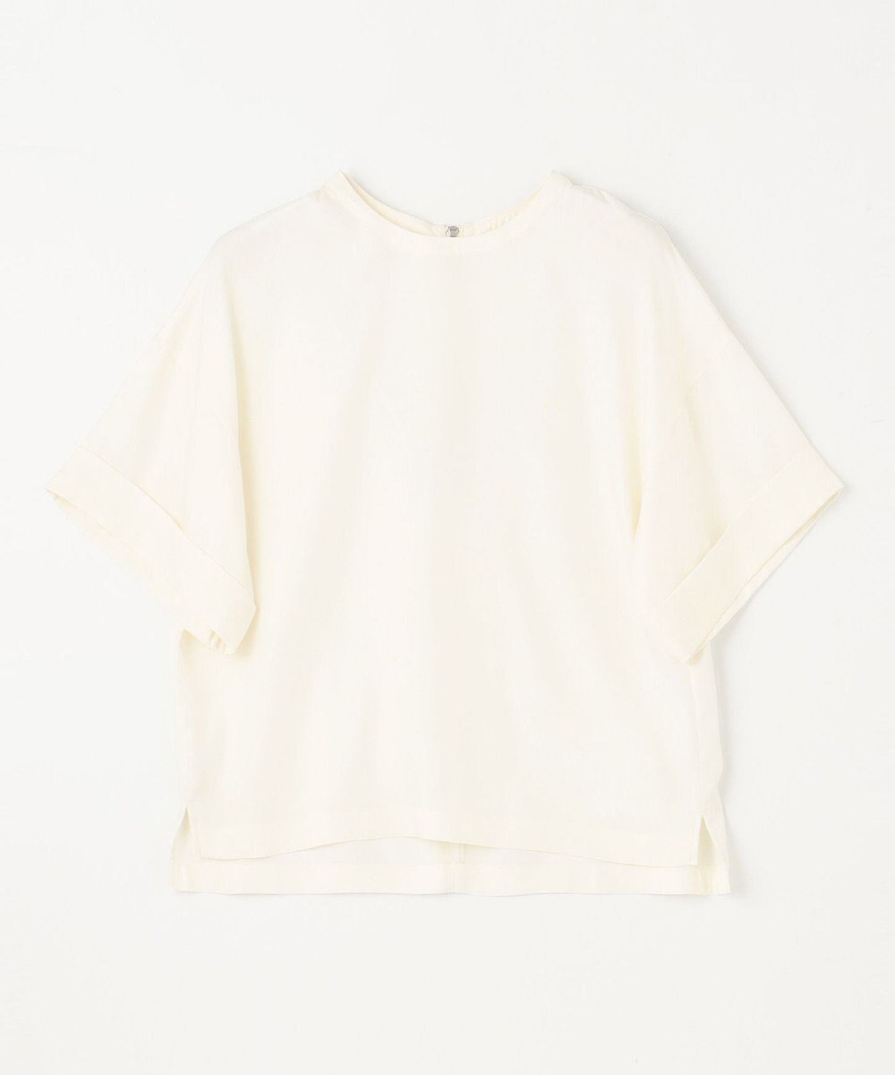 NAVE 【ReNAVE・セットアップ可/洗える/UVケア/接触冷感】フィブリルシャンブレー Tブラウス 