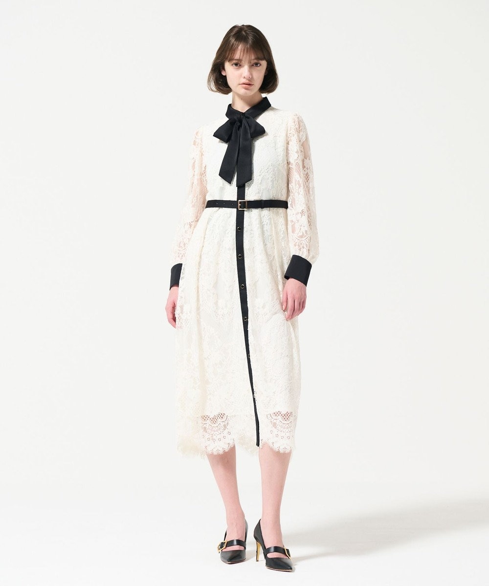 GRACE CONTINENTAL コードレースシャツドレス 