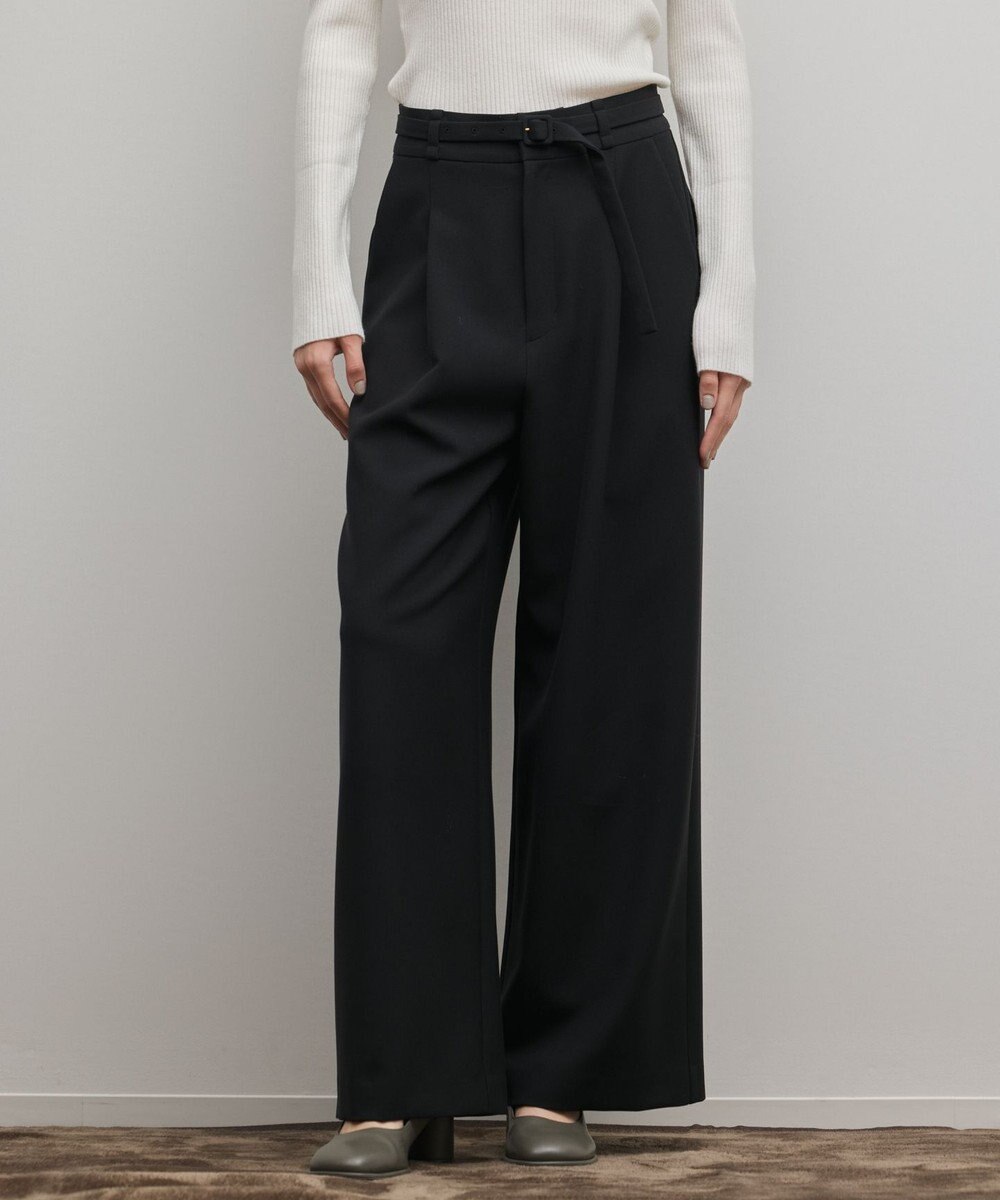 GRACE CONTINENTAL ダブルクロスワイドパンツ 