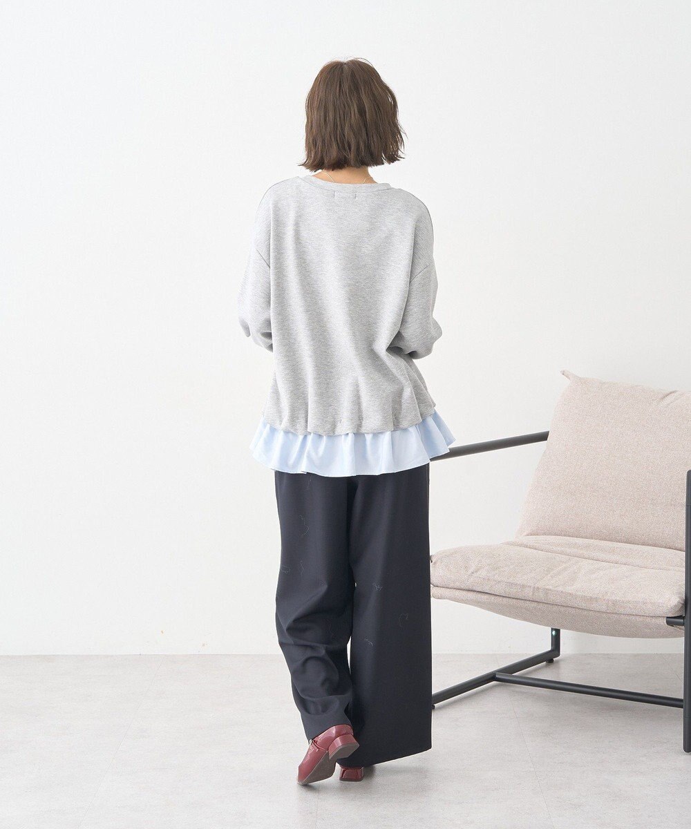 earth music&ecology フリルヘムドッキングプルオーバー 