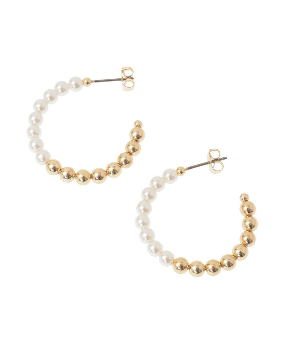 YECCA VECCA メタルボールフープピアス 