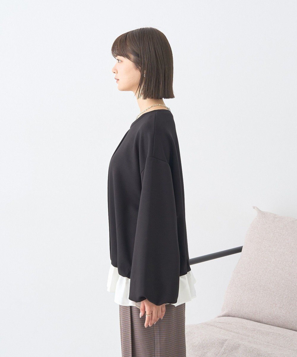 earth music&ecology フリルヘムドッキングプルオーバー 