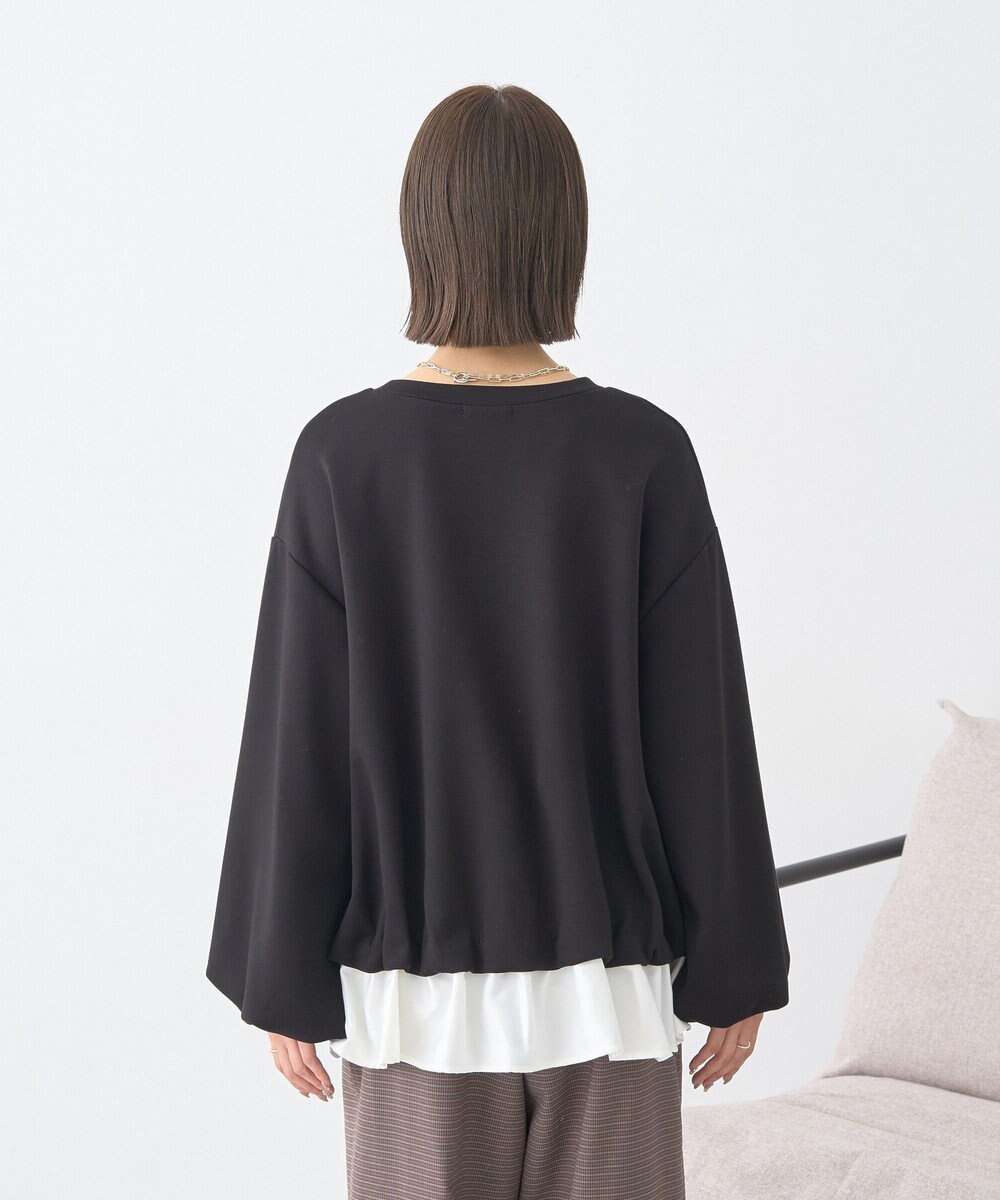 earth music&ecology フリルヘムドッキングプルオーバー 