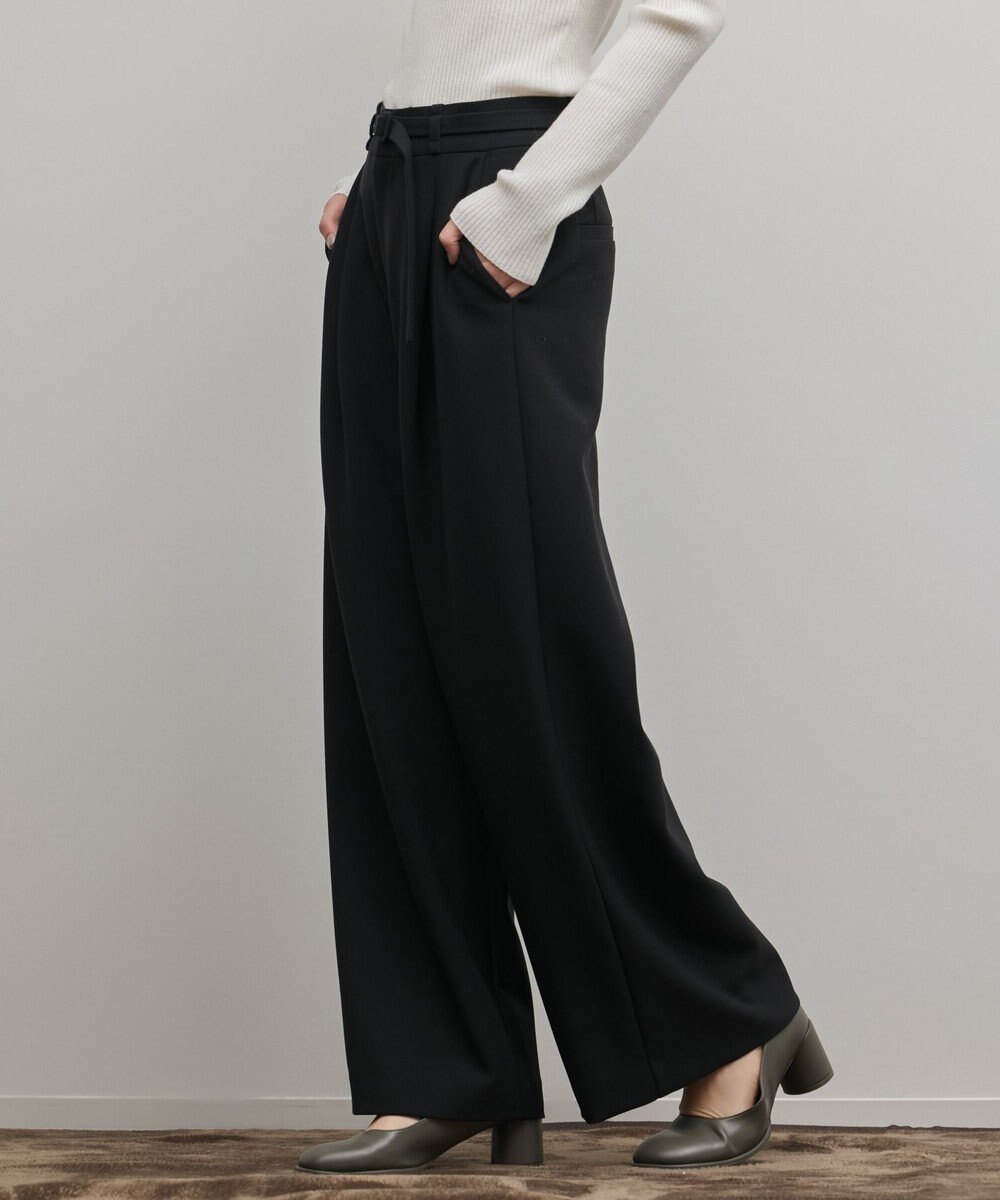 GRACE CONTINENTAL ダブルクロスワイドパンツ 