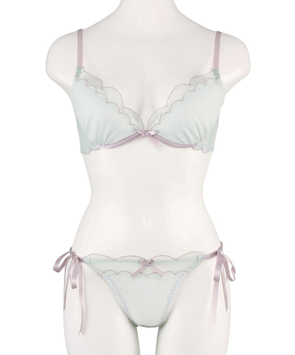 San-ai Resort（三愛水着楽園） シアードットチュール　ブラジャー＆ショーツセット【northerly】 