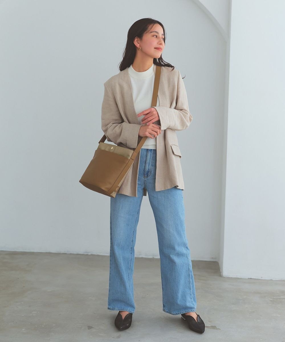 TOPKAPI 【Breath TOPKAPI】LINEA リネア レザーコンビ バケット ショルダーバッグ 