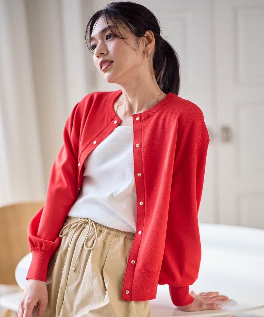 ANY スプリングカラーニットカーディガン 