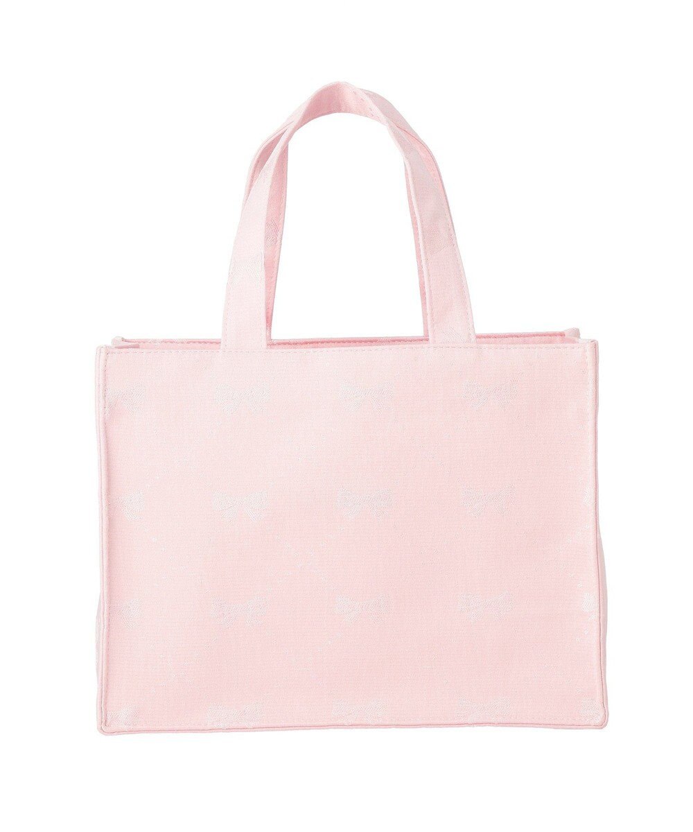 Maison de FLEUR リボンジャカードスクエアトートバッグ 