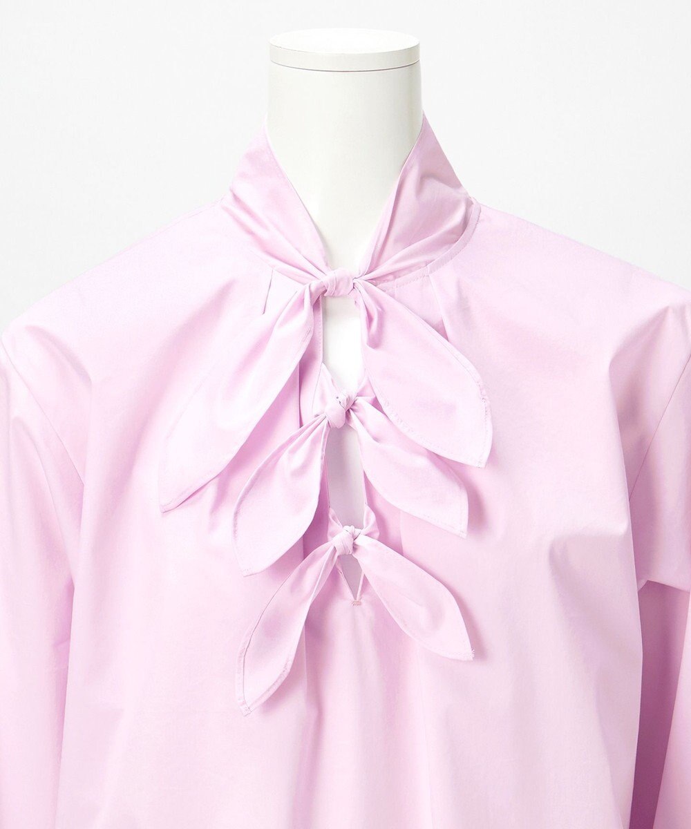 23区 【GOLD LABEL】コットンニドム リボンデザイン ブラウス 