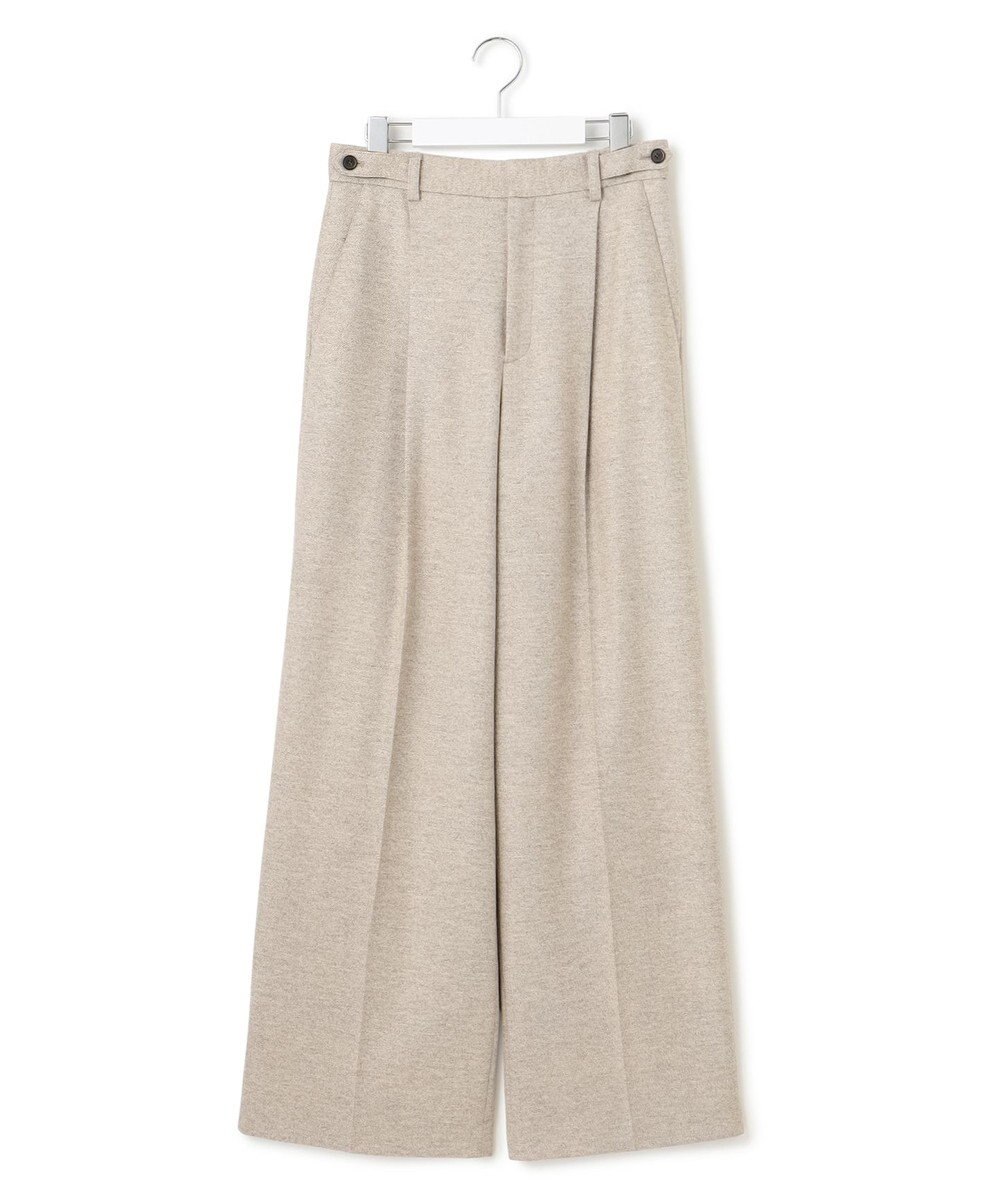 23区 S ラメミックスツイード タック ワイド パンツ 