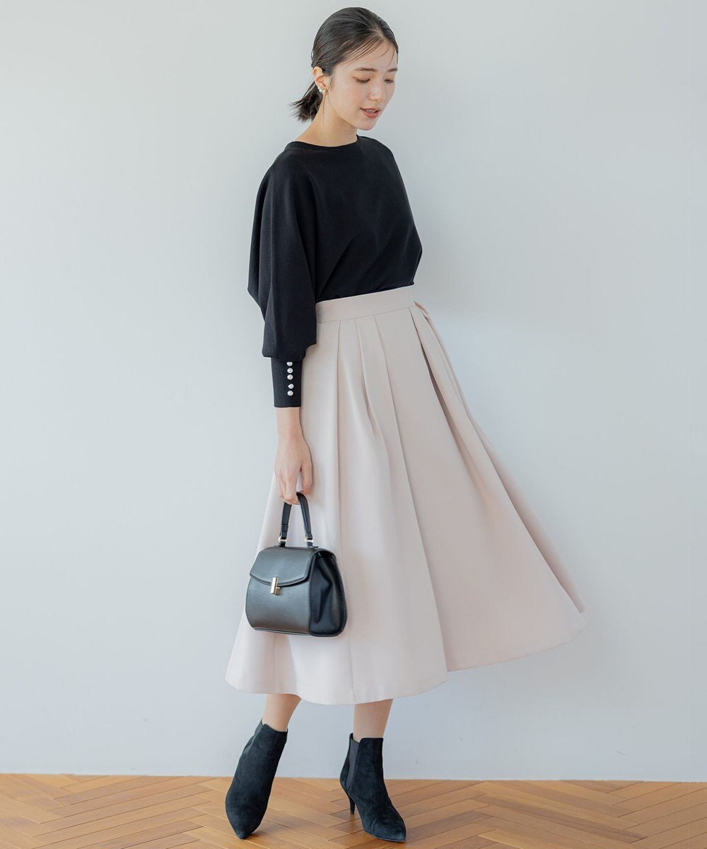組曲 【洗える・4色展開】ウーステッドライクギャバ スカート 