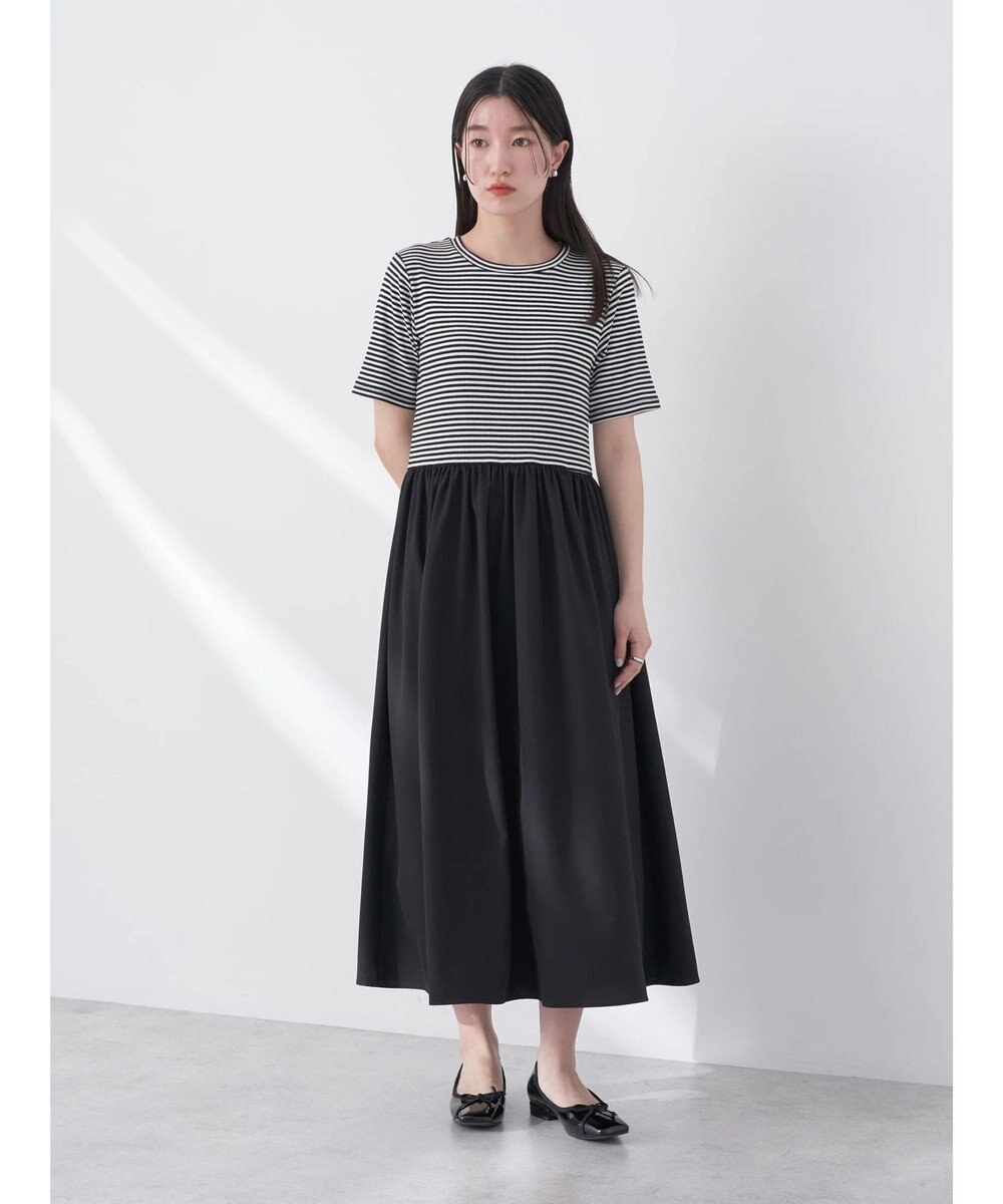 earth music&ecology ショートスリーブドッキングワンピース 