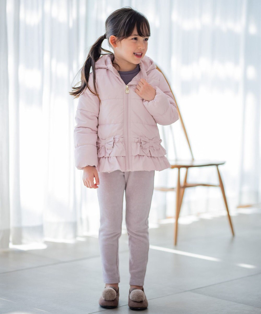 ANY KIDS 【洗濯機OK】中綿リボンコート 