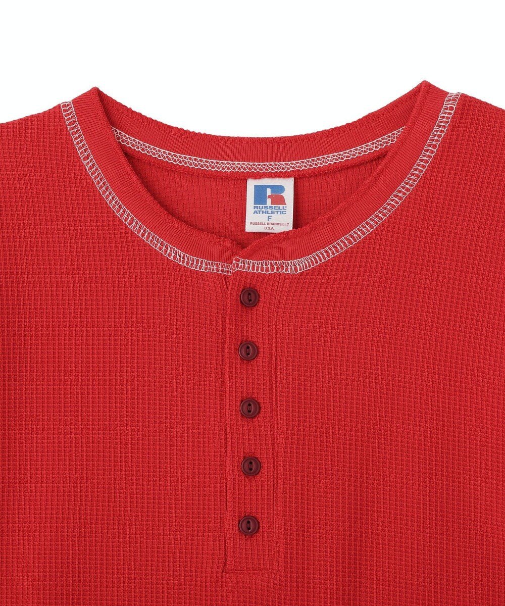 AMERICAN HOLIC 【RUSSELL】ワッフルヘンリーTシャツ 