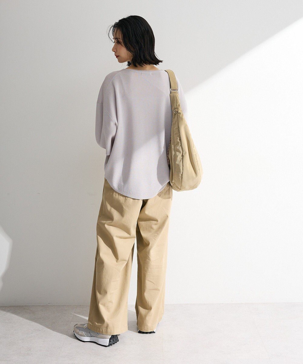 Green Parks 七分袖機能ニットプルオーバー 