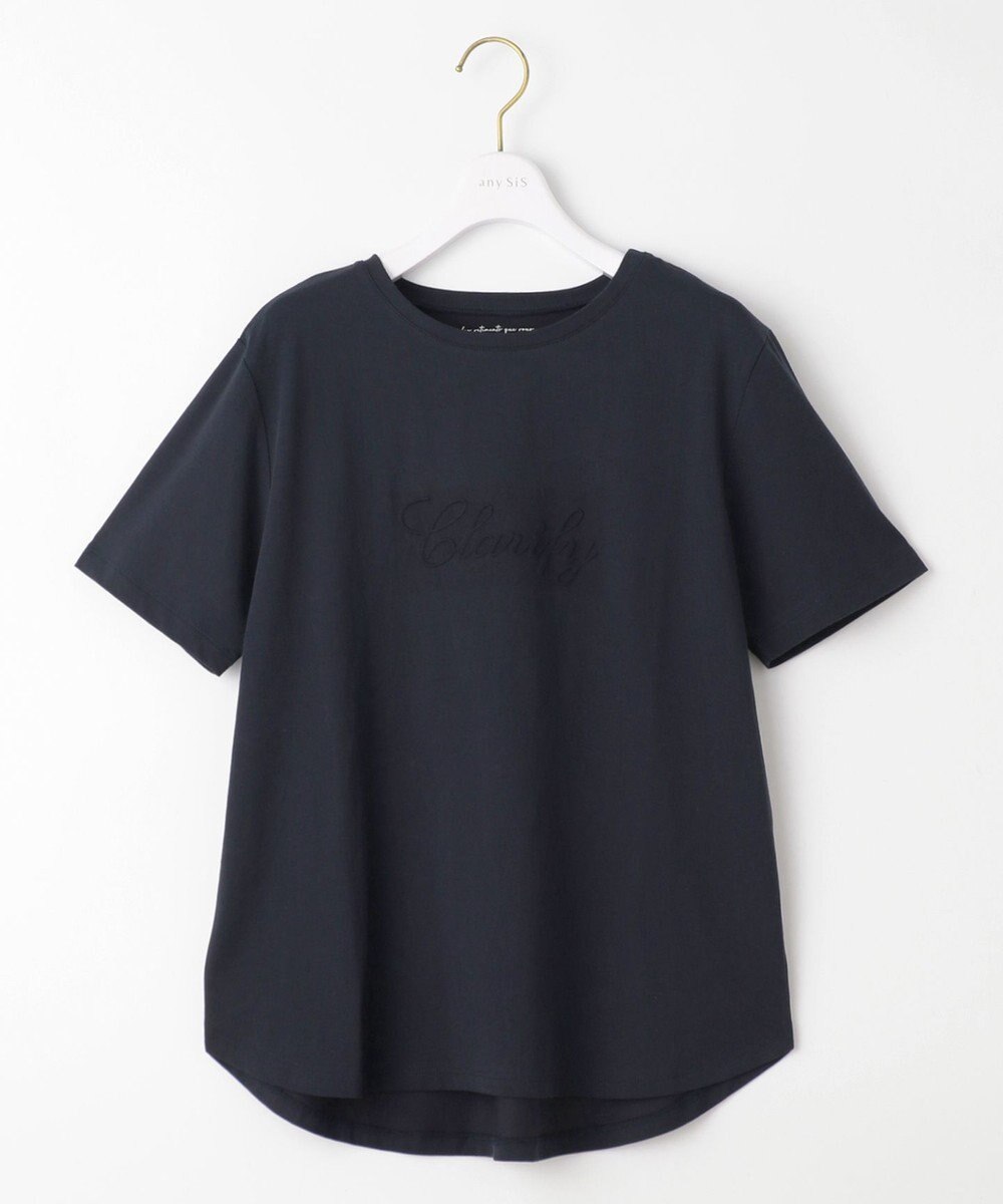 ANY SIS エンボスロゴ Tシャツ 