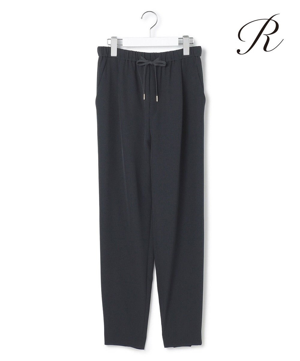 23区 L 【R(アール)】ライトダブルクロス ドロスト テーパードパンツ 