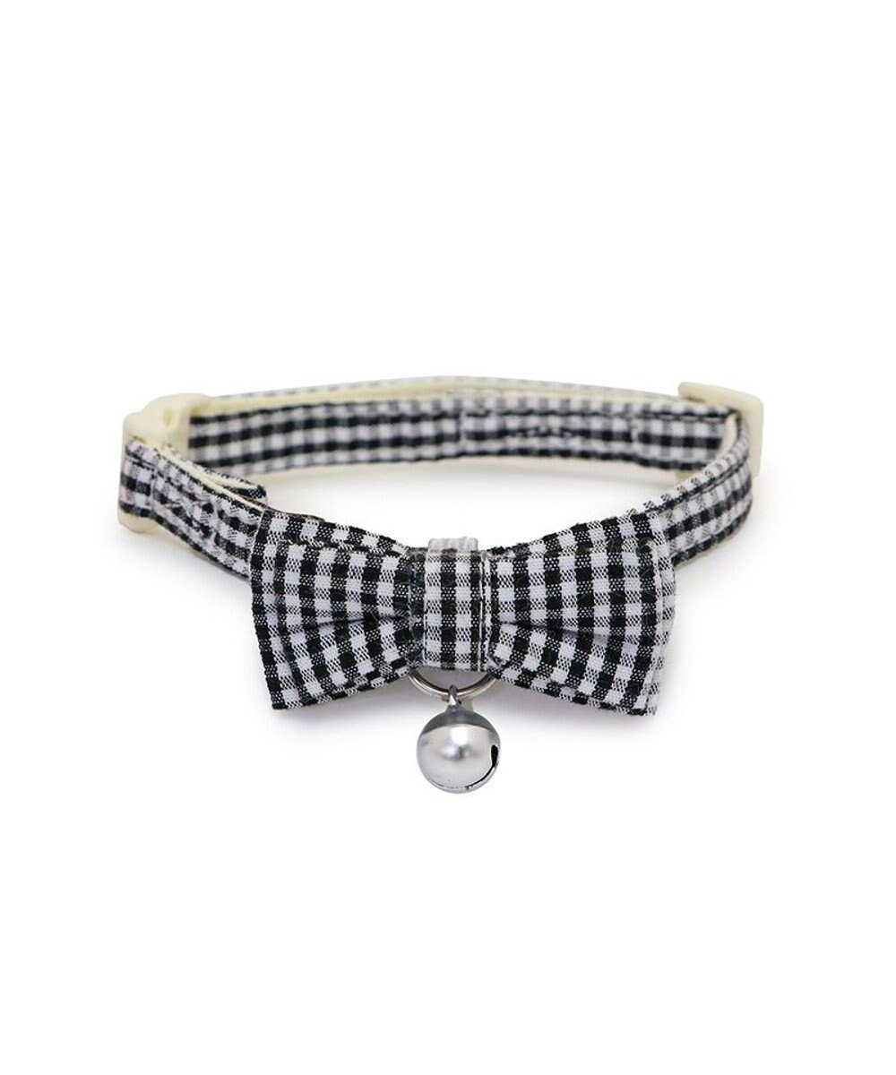 PET PARADISE ペットパラダイス 猫 首輪 ギンガムチェック 《ブラック》 小サイズ/中サイズ 