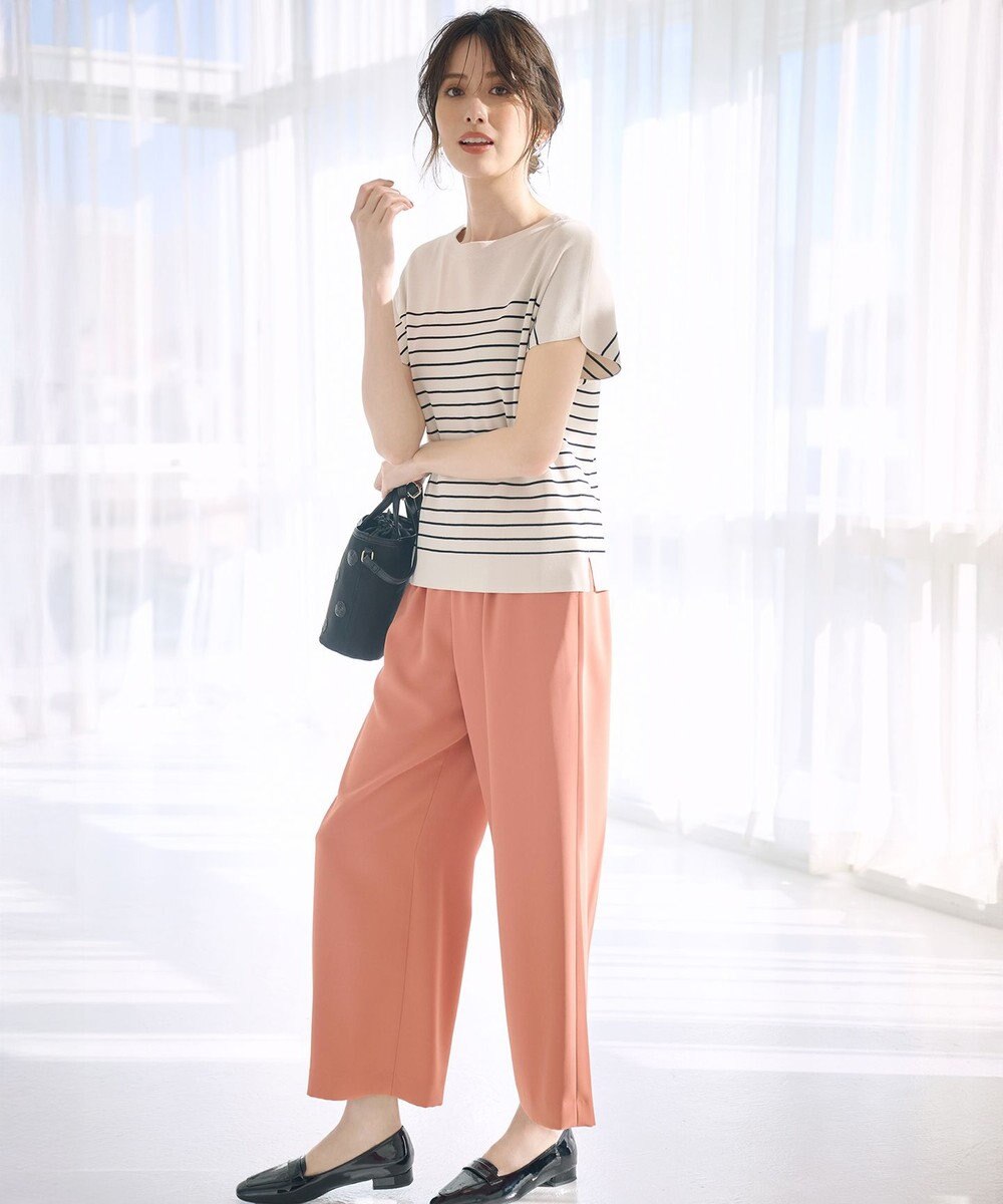 ANY SIS 【接触冷感・UVカット・洗える】ビューティクール フレンチ ニットＴ 