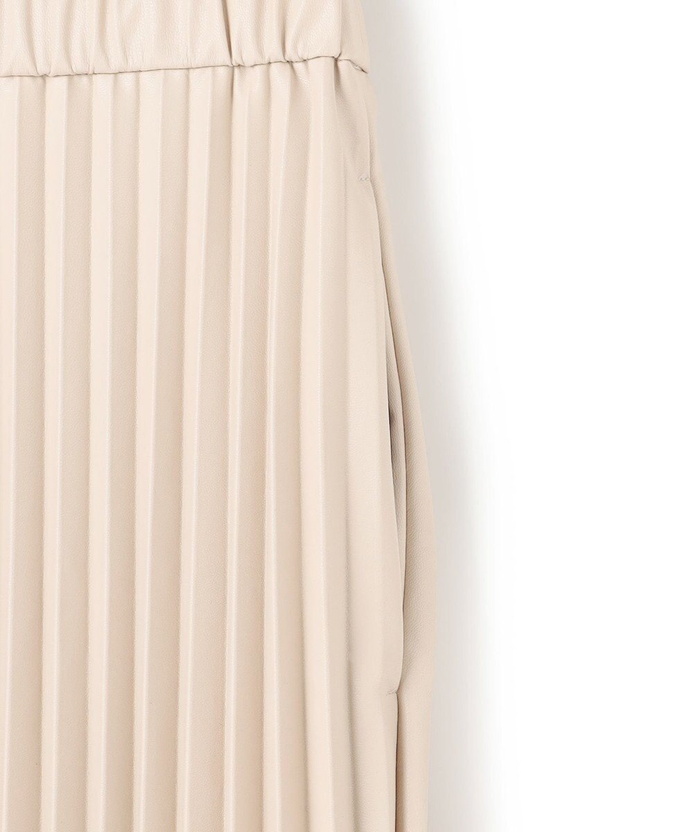 UNFILO 【野呂佳代さん着用】フェイクレザー プリーツスカート 