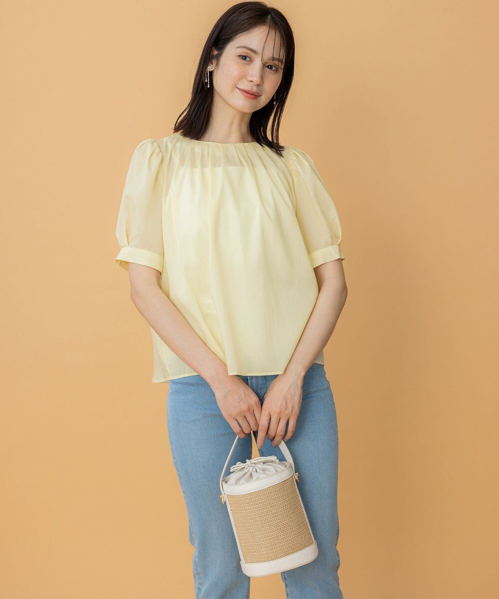 組曲 L ソフトローンパフスリーブ ブラウス 