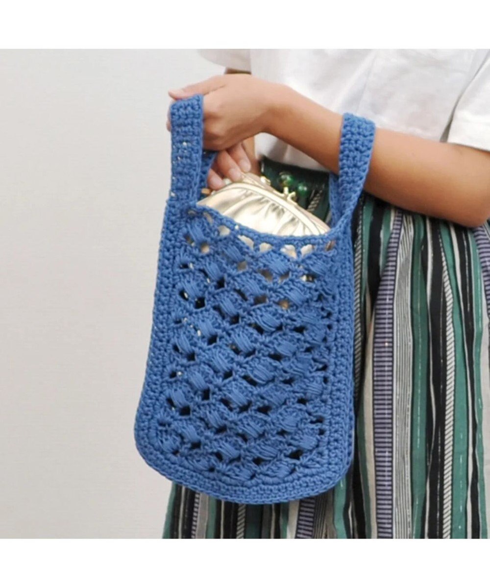 UNBILLION cachecache 柄編みショッパーミニトート 