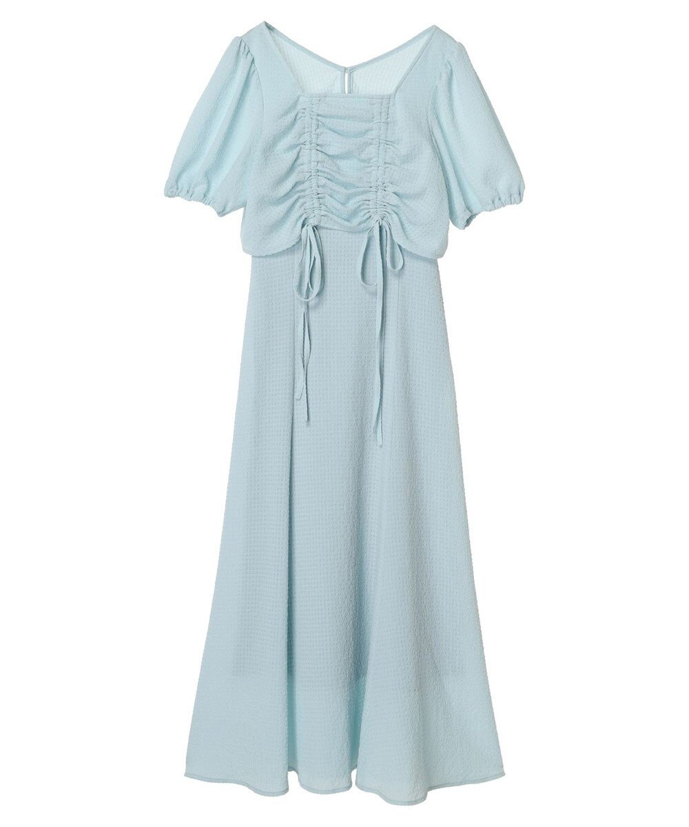 earth music&ecology ＳＥＴ２点パフスリーブブラウス＋キャミワンピース 