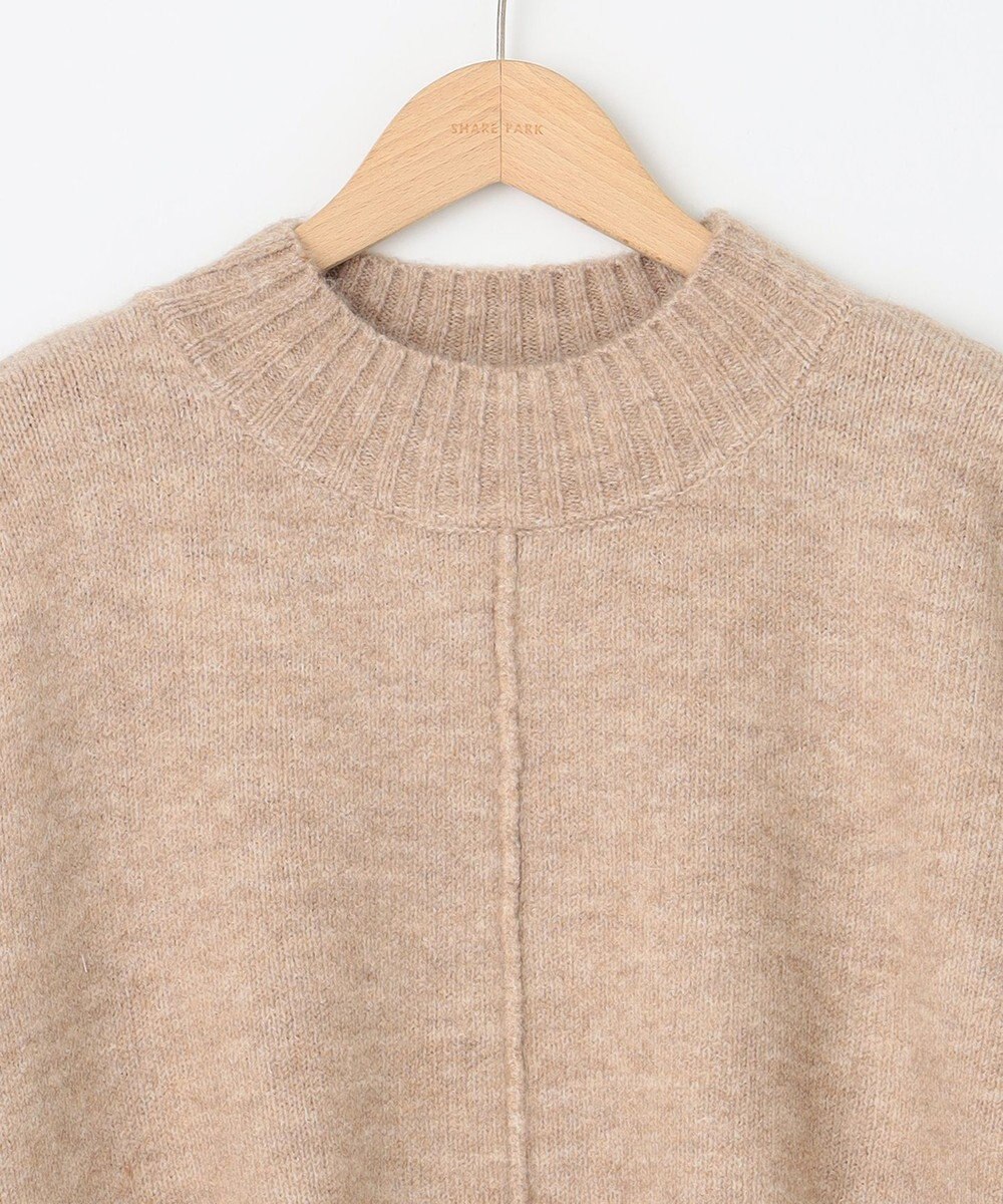 SHARE PARK LADIES スフレヤーンモックネックニット 