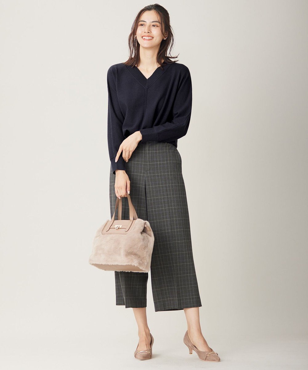 ANY SIS 【洗える】Ｖネックセンターポイント ニット 