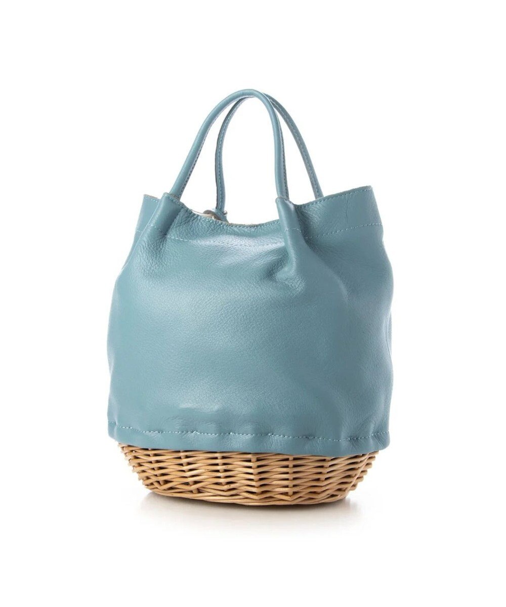 UNBILLION perche 牛革×ヤナギ底2wayトートバッグ 