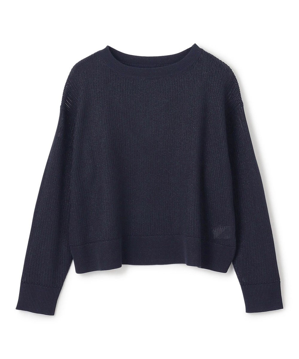 UNFILO L メッシュ クロップドニット 