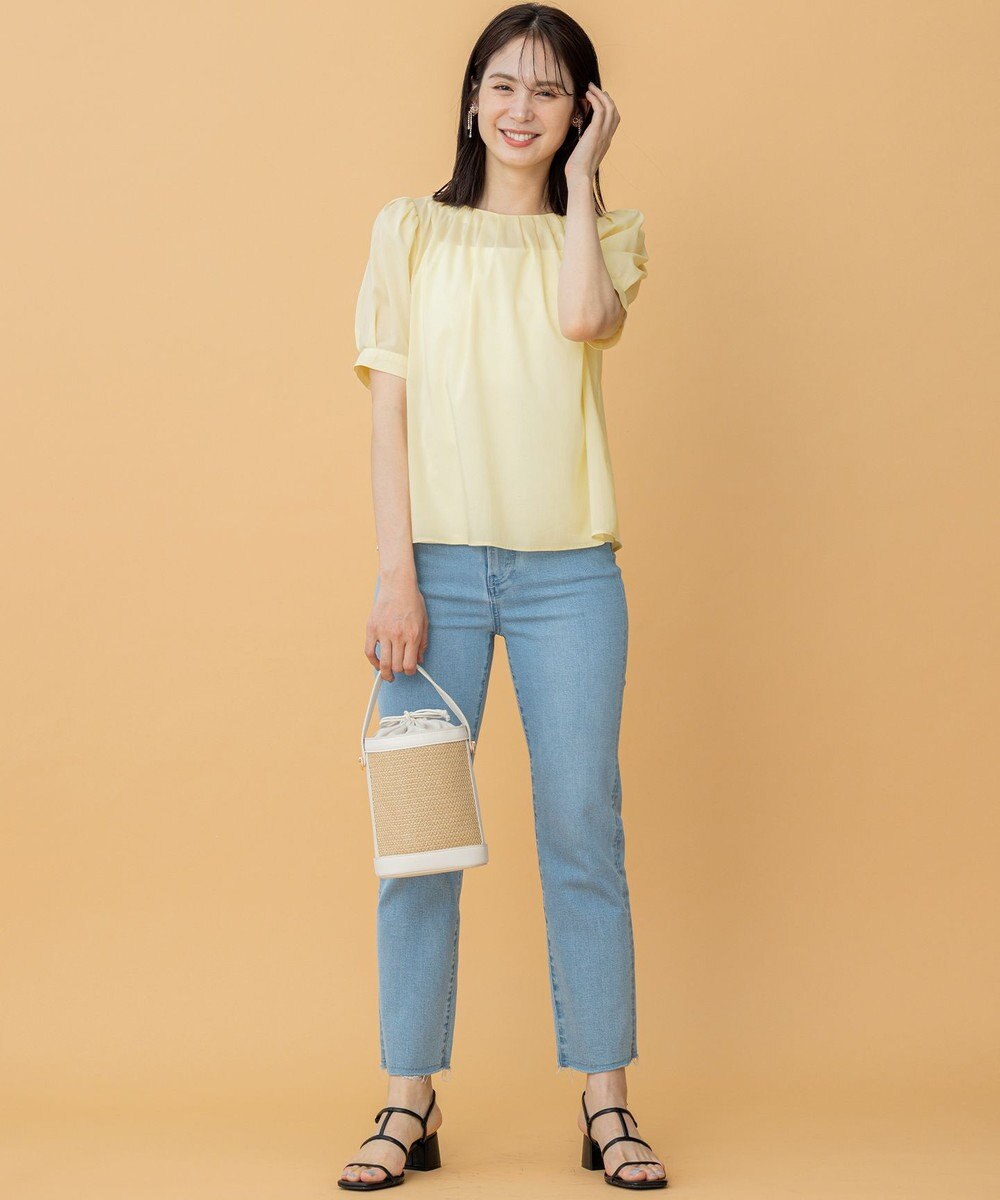 組曲 L ソフトローンパフスリーブ ブラウス 