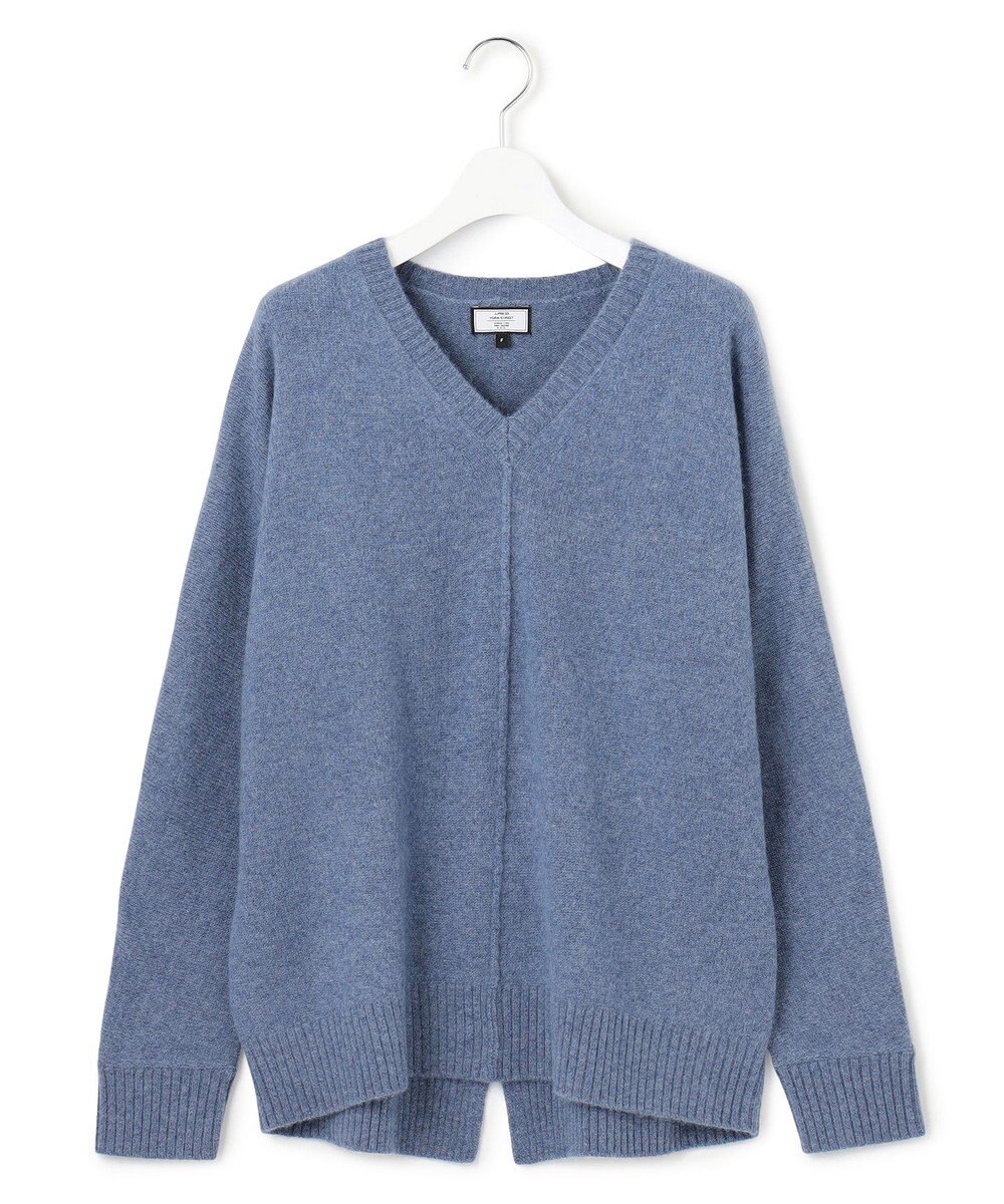 J.PRESS YORK STREET 【WOMEN】ウールカシミヤ ドルマンVニット 