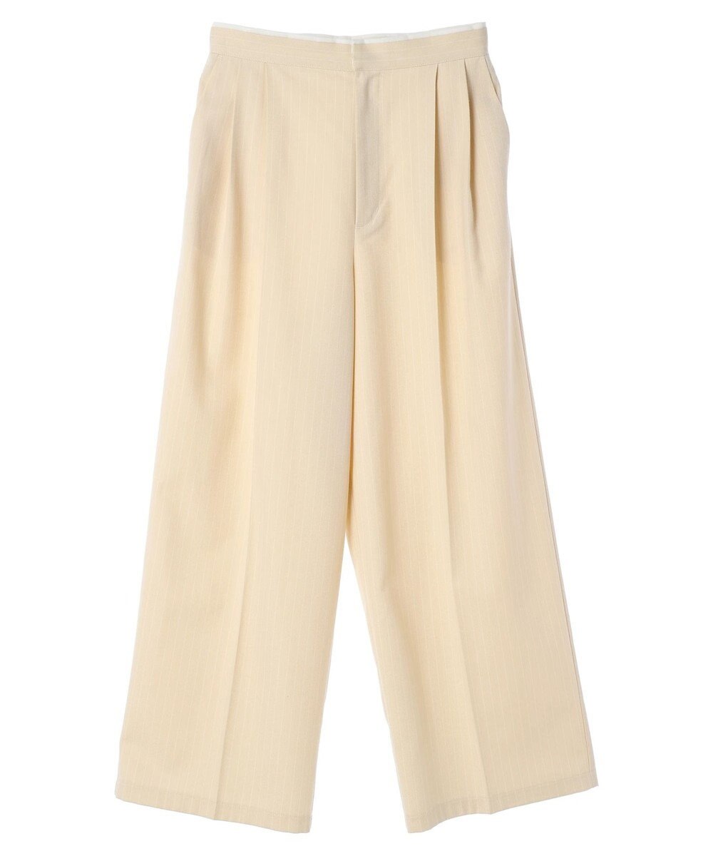 earth music&ecology ピンストライプストレートパンツ 