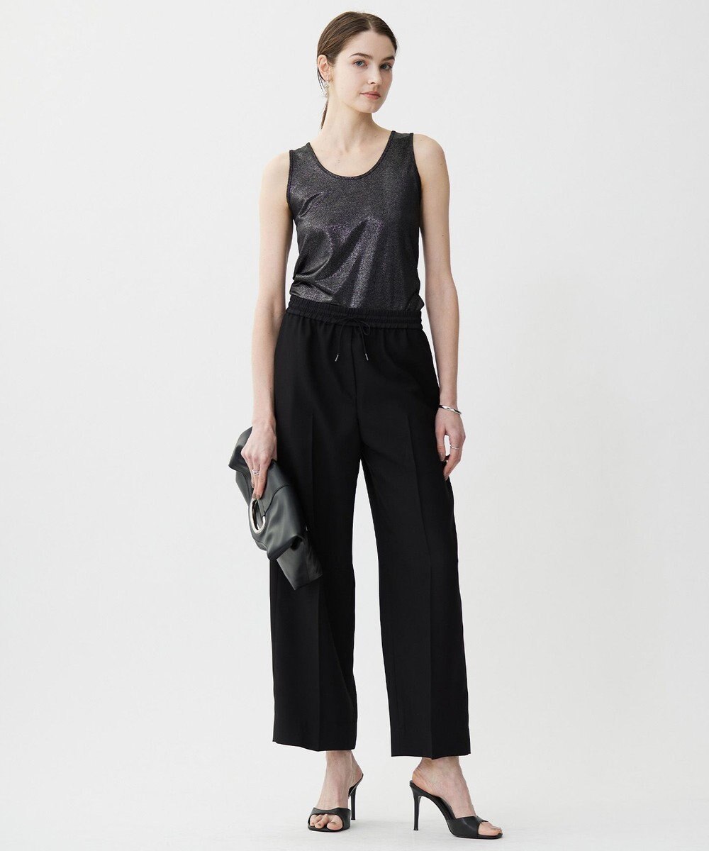 ICB L 【新色追加・UVケア・接触冷感・速乾・防シワ・洗える】 FluidBackSatin  ワイドパンツ 