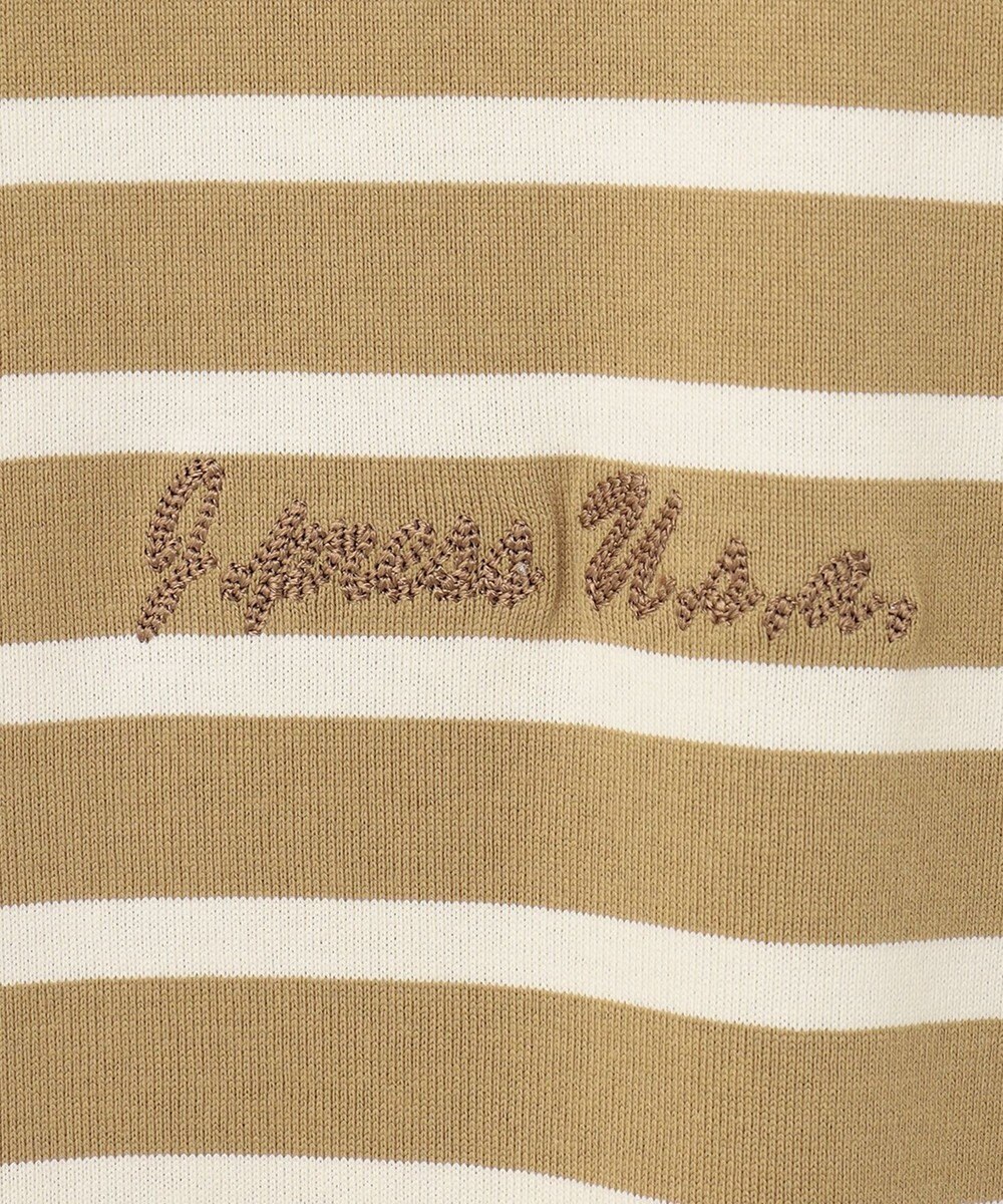 J.PRESS MEN 【J.PRESS USA】ボーダー刺繍ロングＴシャツ 