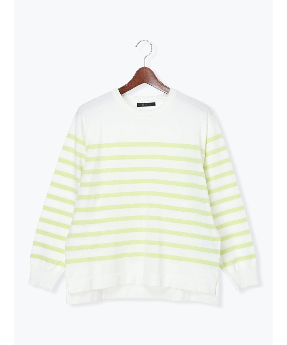 Te chichi ボーダーボックスシルエットプルオーバー 