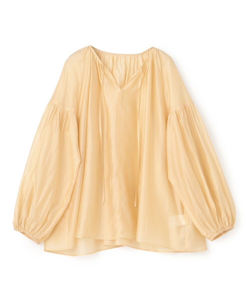 UNFILO シアーギャザーブラウス 