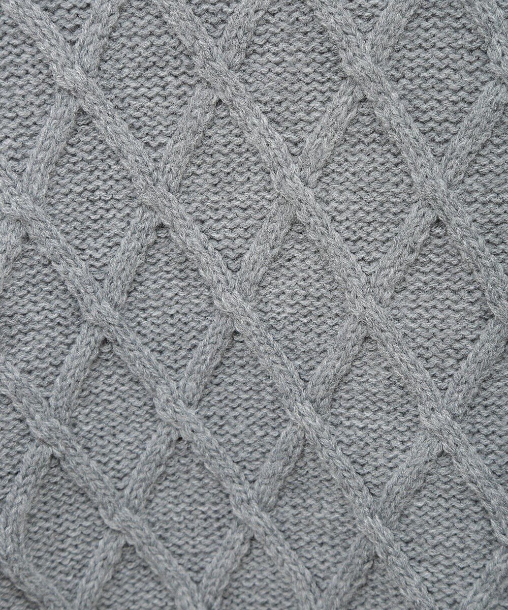 CRAFT STANDARD BOUTIQUE 洗える/2WAYケーブルニットリボンベスト 