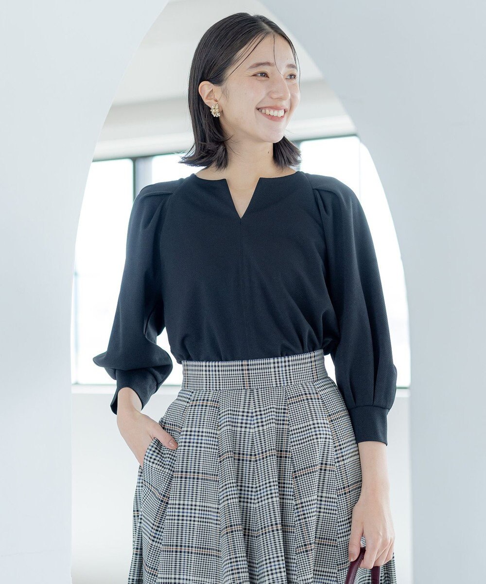 組曲 タックスリーブカルゼ カットソー 